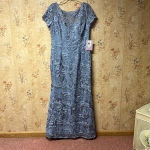 Brand new-tags attached silver blue maxi size 12